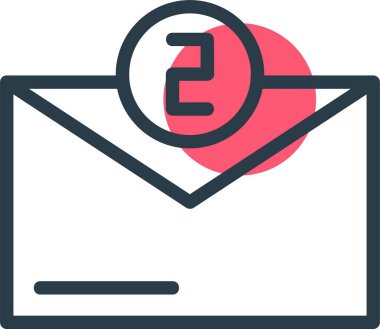 Tebligat kartı. Web simgesi basit illüstrasyon