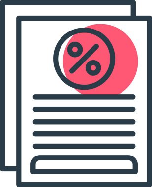 indirimli yüzde ikon vektör illüstrasyonu 