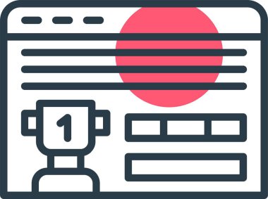 Tarayıcı web sayfası simgesi - taslak biçimi