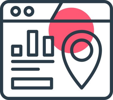 seo modern simgesinin vektör illüstrasyonu