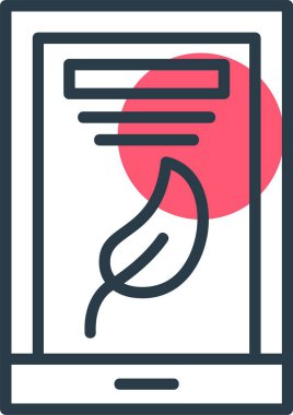 Eco Smartphone 'un basit doğrusal çizimi