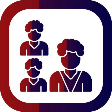 Grup web simgesi vektör illüstrasyonu