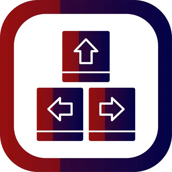 Klavye gezinme simgesi, vektör basit illüstrasyon