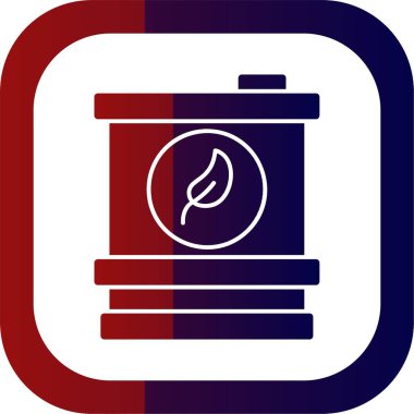 Biyoyakıt Barrell web simgesi vektör çizimi