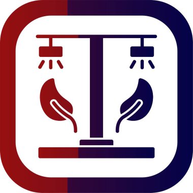 Eco Street Light Web simgesi vektör illüstrasyonu