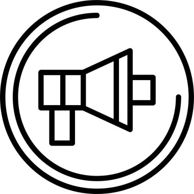 Megafon web simge vektör çizim