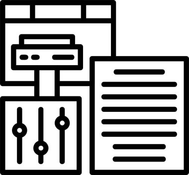 Veri Ayarlama Web simgesi vektör illüstrasyonu