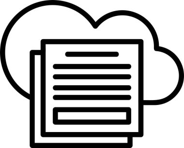 bulut web simgesi vektör illüstrasyonu