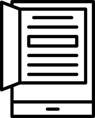 Kitap web simgesi vektör illüstrasyonu