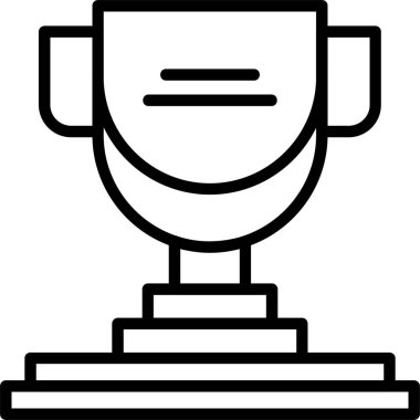 kupa web simgesi vektör illüstrasyonu