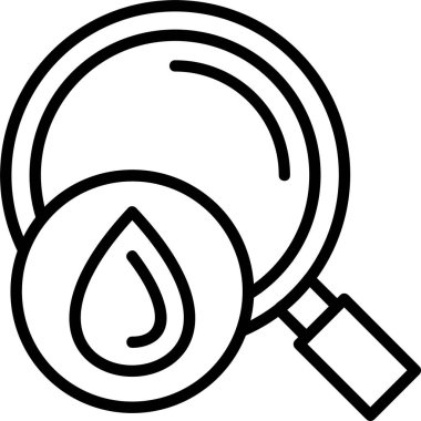 Hematoloji web simgesi vektör illüstrasyonu