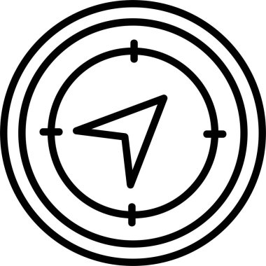 Geçerli Konum Web simgesi vektör illüstrasyonu