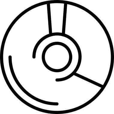 Blu Ray web simgesi vektör illüstrasyonu