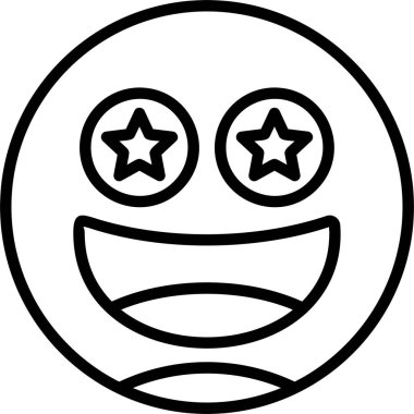 Yıldız Yüzü çizimi beyaz arkaplanda izole edildi