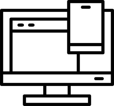 Tepkili Web simgesi vektör illüstrasyonu