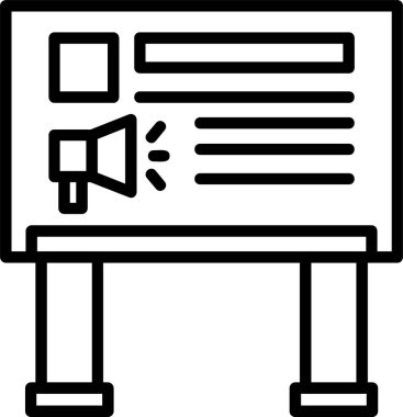 Kampanya web simgesi vektör illüstrasyonu tanıtımı