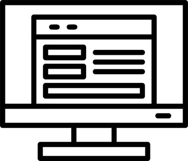 Web sitesi Ux web simgesi vektör illüstrasyonu