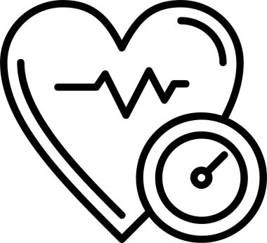 Kan basıncı web simgesi vektör illüstrasyonu