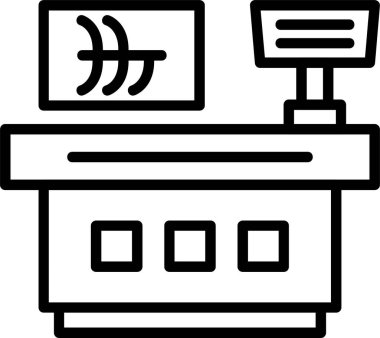 Densitometri web simgesi vektör çizimi