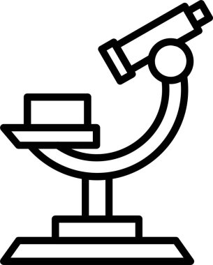 Mikroskop web simge vektör çizim