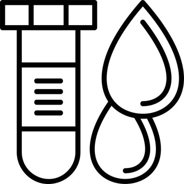 Kan örnekleri web simgesi vektör çizimi