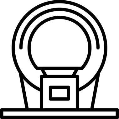 CT Tarama Web simgesi vektör çizimi