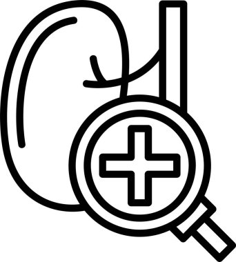 Böbrek Denetim Ağı vektör çizimi