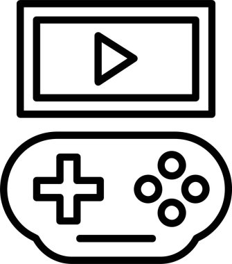 Oyun Akımı Web simgesi vektör çizimi