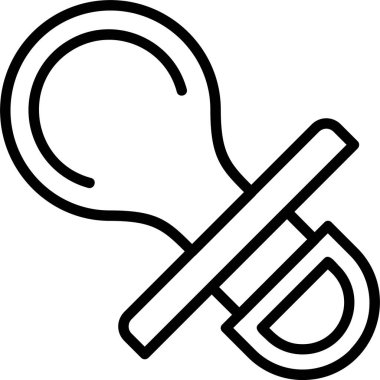 Emzik ağ simgesi vektör çizimi