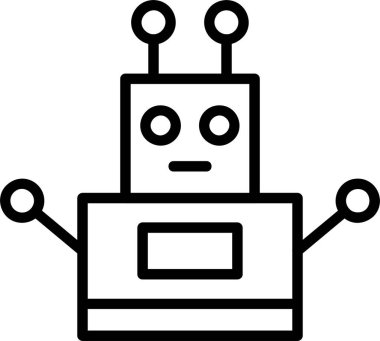 robot web simgesi vektör illüstrasyonu