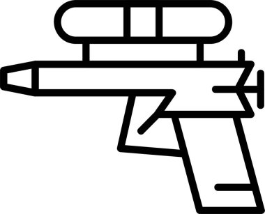 Su Silahı Web simgesi vektör illüstrasyonu