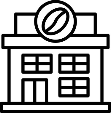 cafe web simgesi vektör illüstrasyonu