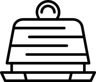 kek web simgesi vektör illüstrasyonu