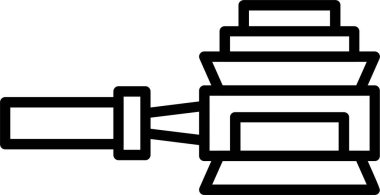 Kahve Kurcalama Web simgesi vektör illüstrasyonu