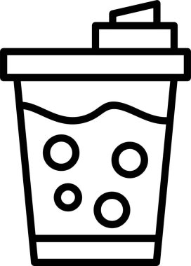 soda web simgesi vektör illüstrasyonu