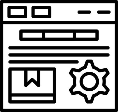 Web simgesi vektör illüstrasyonunu yönet