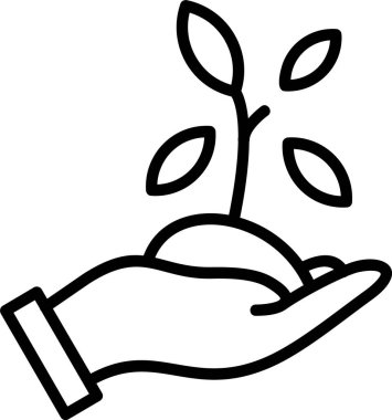 Bitkileri Kaydet Web simgesi vektör çizimi