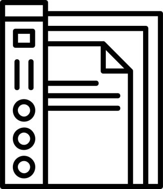 İş Dosyaları web simgesi vektör illüstrasyonu