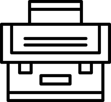 Evrak Çantası'nı web simge vektör çizim