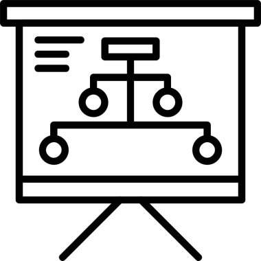 Hiyerarşi web simgesi vektör çizimi