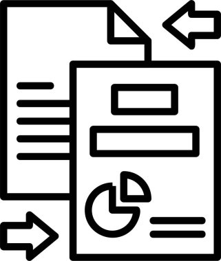 belge web simgesi vektör illüstrasyonu