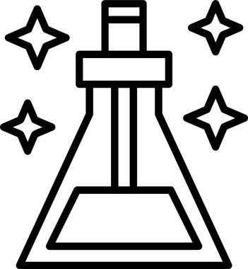 İksir web simgesi vektör illüstrasyonu