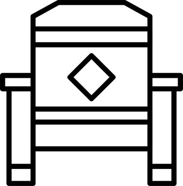 Taht web simgesi vektör illüstrasyonu