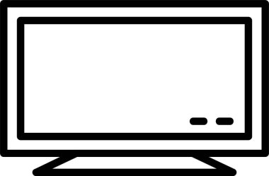 TV Ekran Ağı ikon vektör illüstrasyonu
