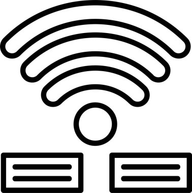 Ücretsiz Wifi web simgesi vektör illüstrasyonu