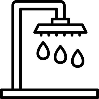 Shower web icon vector illustration