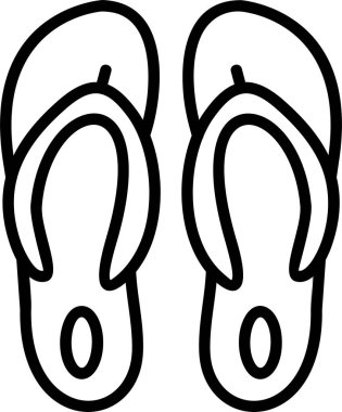 terlikler web simgesi vektör illüstrasyonu