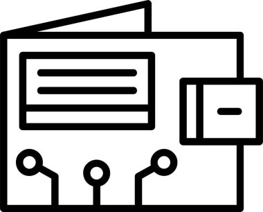 Ewallet Web simgesi vektör illüstrasyonu