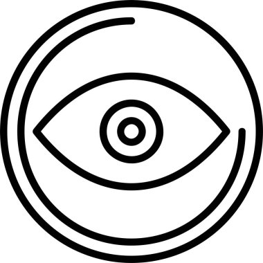 Vision Web simgesi vektör illüstrasyonu