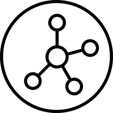 Zihin Ağı vektör illüstrasyonu